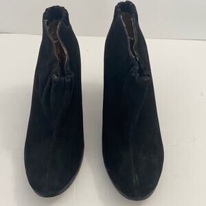 Sam Edelman Simone Black Suede Leather Bootie Size 6.5